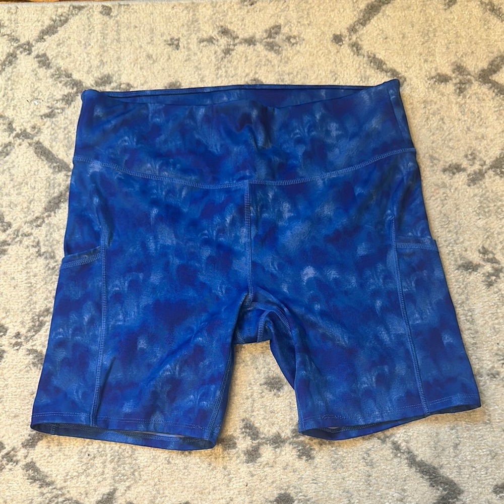 All in Motion Blue Tie-Dye Shorts